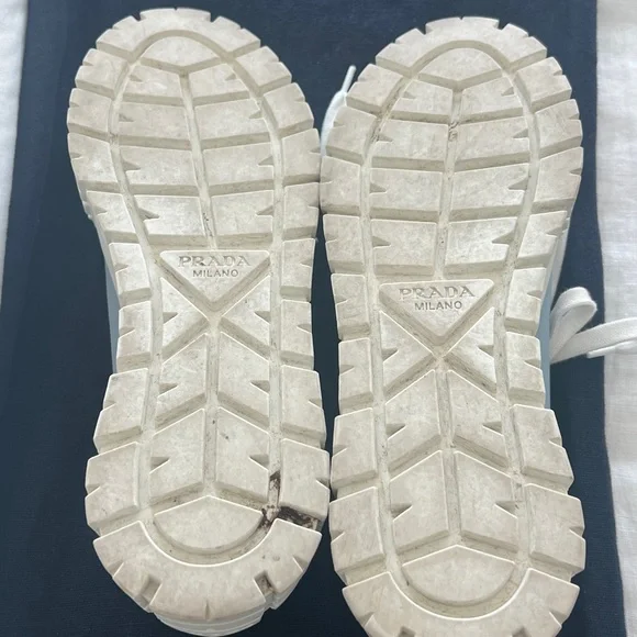 Prada Light Blue Sneakers with White Details - Picture 4 of 4